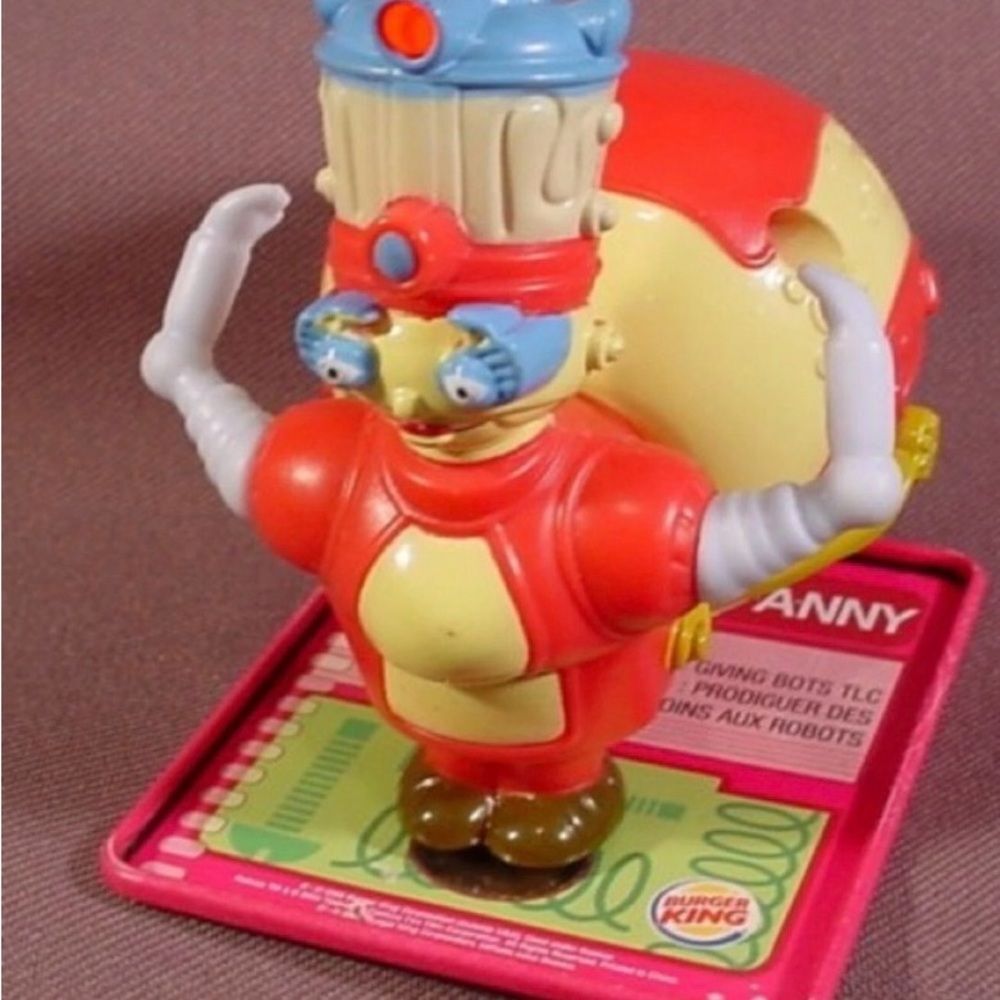 RARE COLLECTIBLE BURGER KING ROBOTS AUNT FANNY NEW IN PACKAGE NIP 2005 - Picture 4 of 4